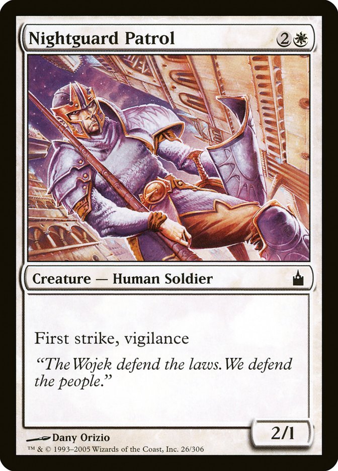 Nightguard Patrol [Ravnica: City of Guilds] Foil