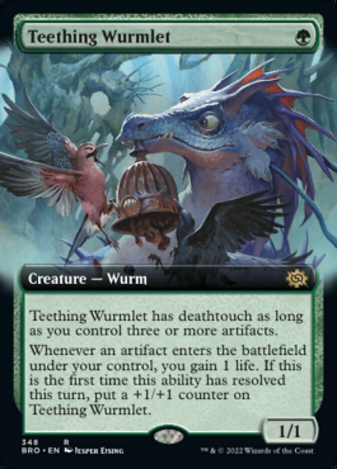 Teething Wurmlet (Extended Art) [The Brothers' War] Foil