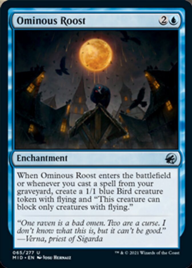 Ominous Roost [Innistrad: Midnight Hunt] Foil