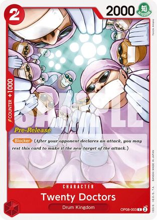 Twenty Doctors (OP08-003) - [Two Legends Pre-Release Cards]