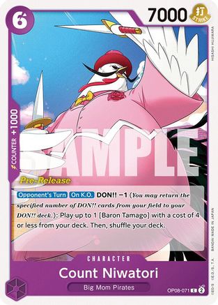 Count Niwatori (OP08-071) - [Two Legends Pre-Release Cards]