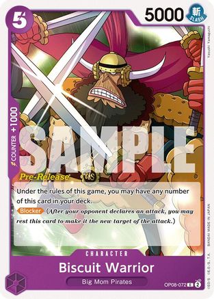 Biscuit Warrior (OP08-072) - [Two Legends Pre-Release Cards]
