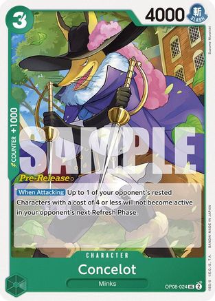 Concelot (OP08-024) - [Two Legends Pre-Release Cards]