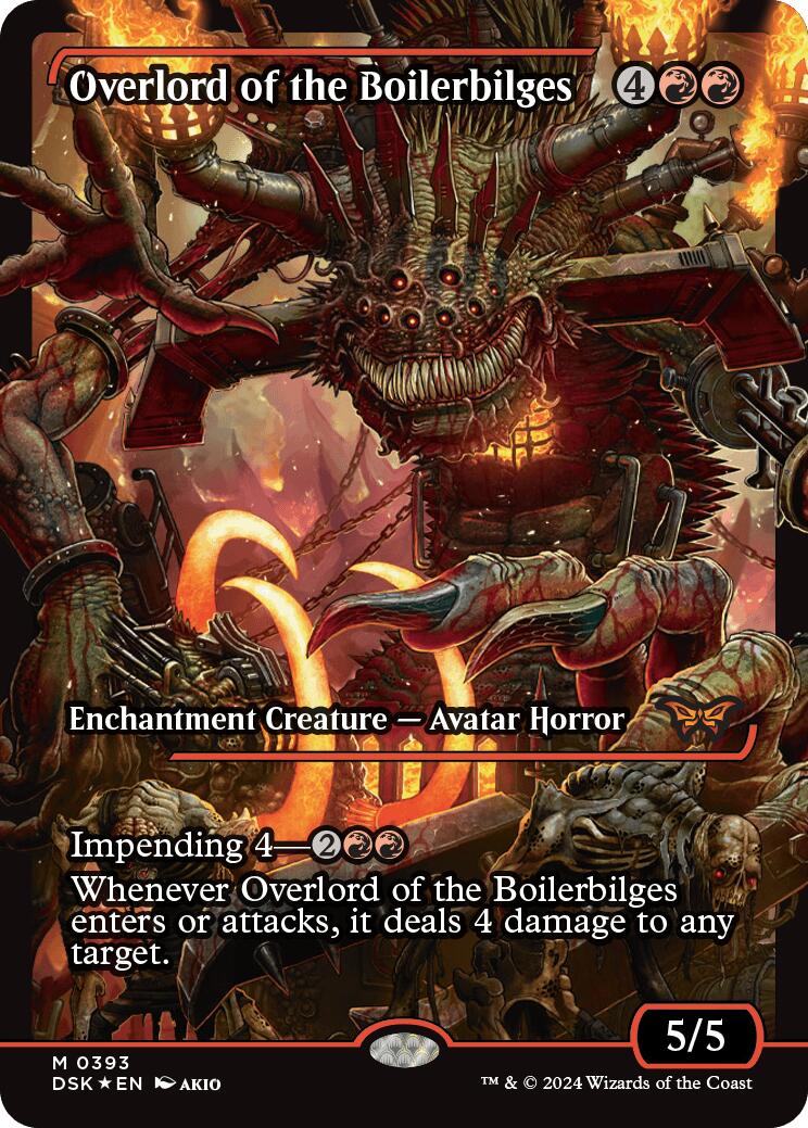 Overlord of the Boilerbilges (Japan Showcase) [Duskmourn: House of Horror] Foil