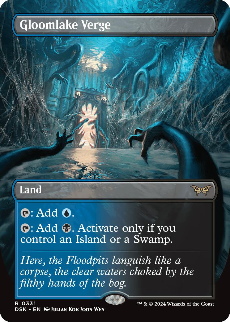 Gloomlake Verge (Borderless) [Duskmourn: House of Horror] Foil