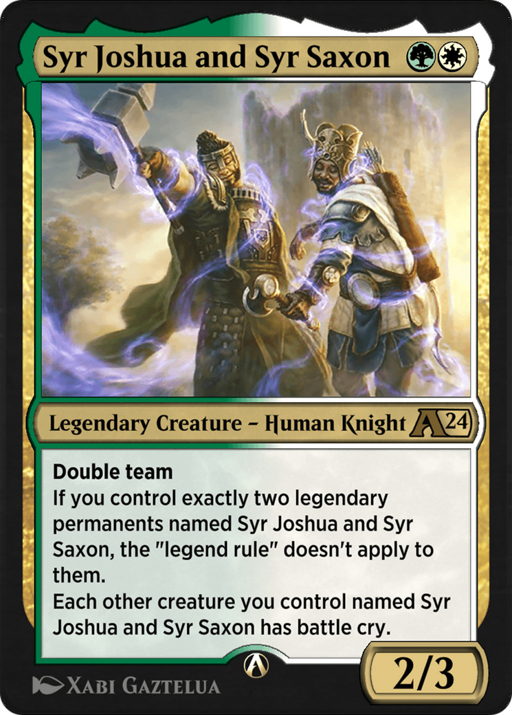 Syr Joshua and Syr Saxon  [Alchemy: Wilds of Eldraine]