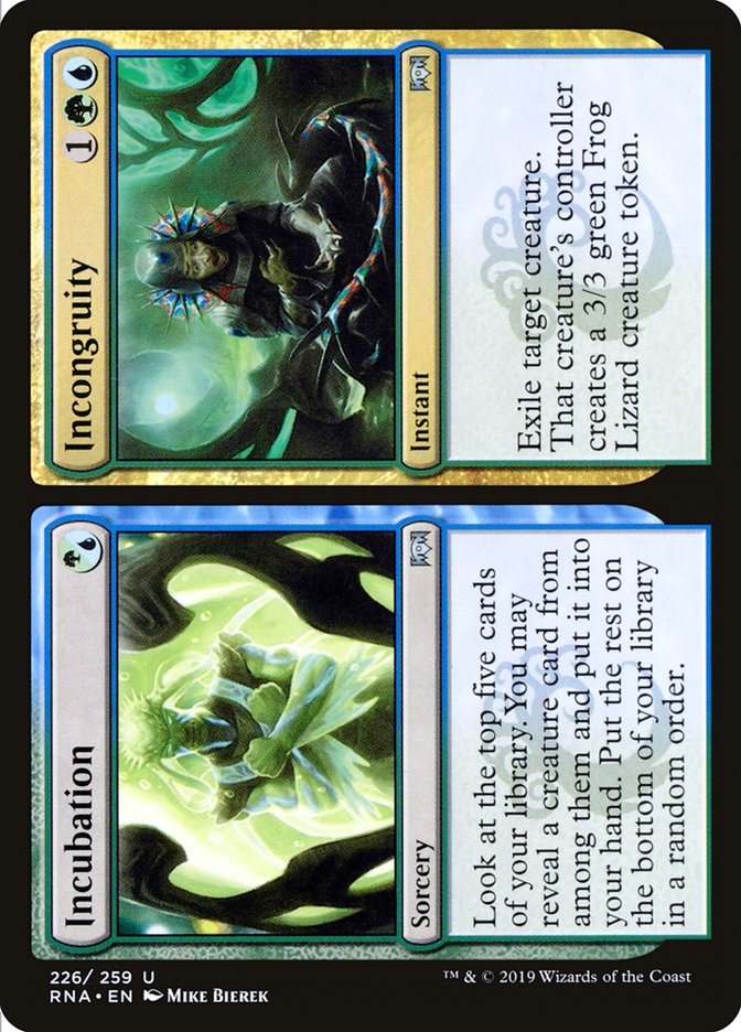 Incubation // Incongruity [Ravnica Allegiance] Foil