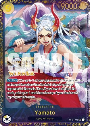 Yamato (Championship 2024 Finals Winner) (OP04-112) - [One Piece Promotion Cards] Foil
