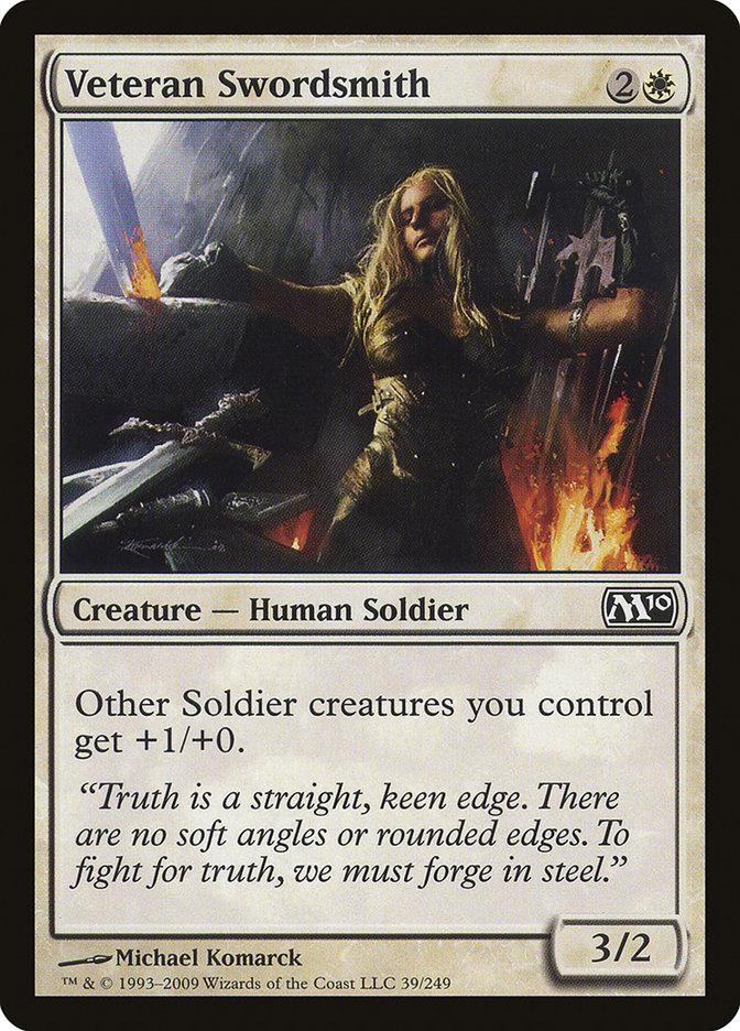 Veteran Swordsmith [Magic 2010] Foil