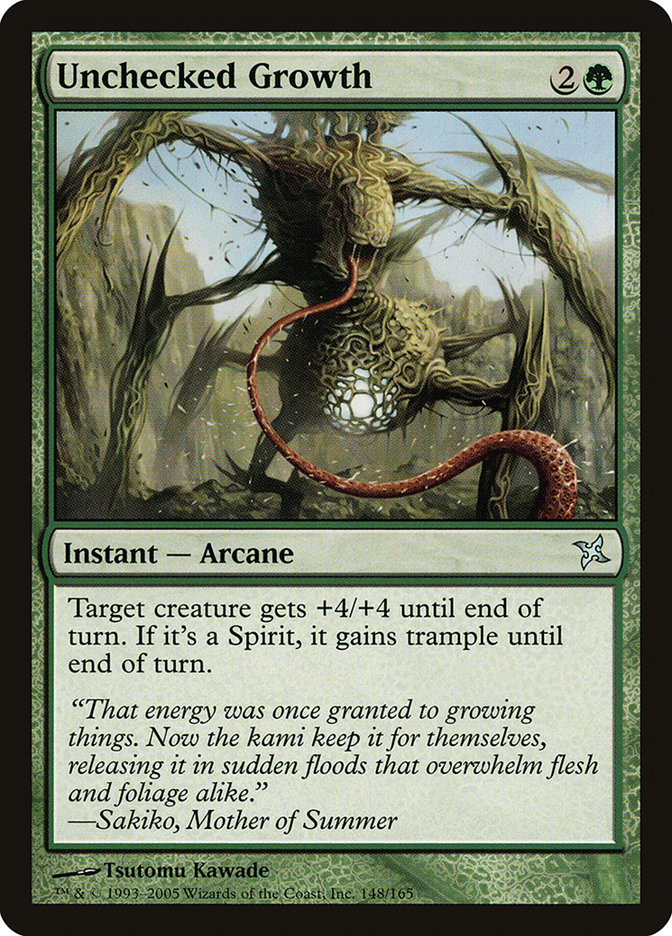 Unchecked Growth [Betrayers of Kamigawa] Foil