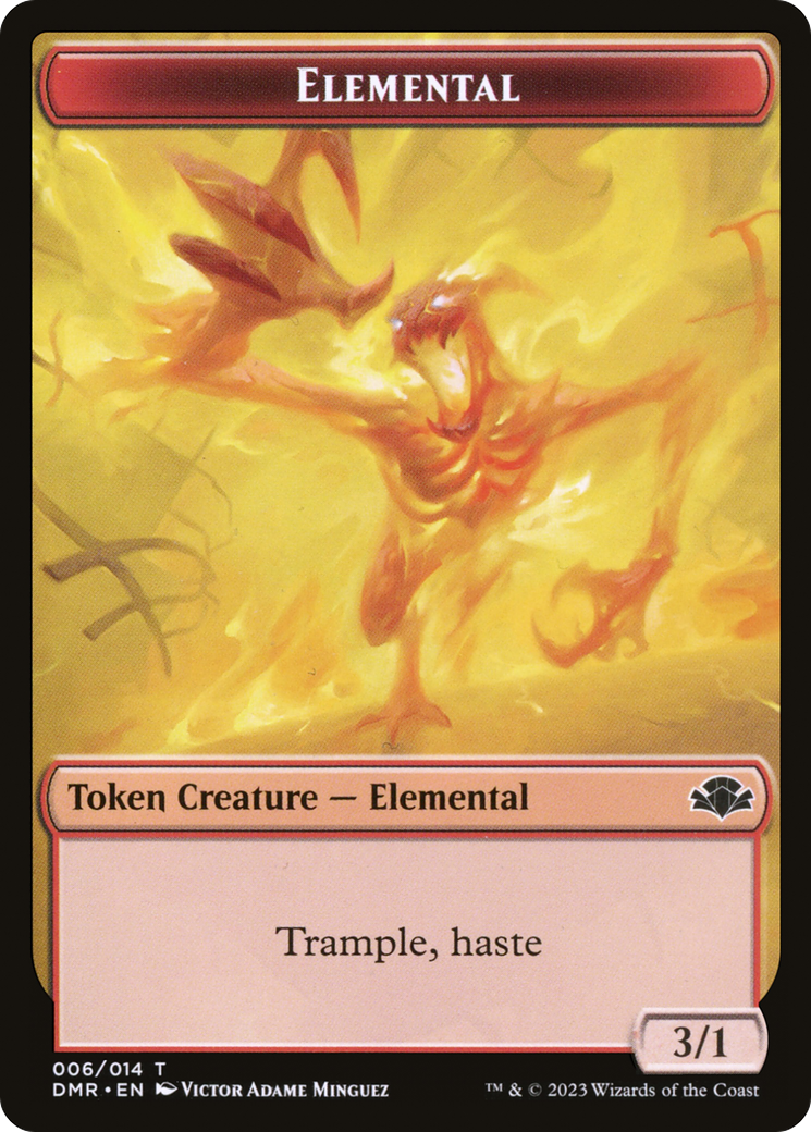Elemental  [Dominaria Remastered Tokens] Foil