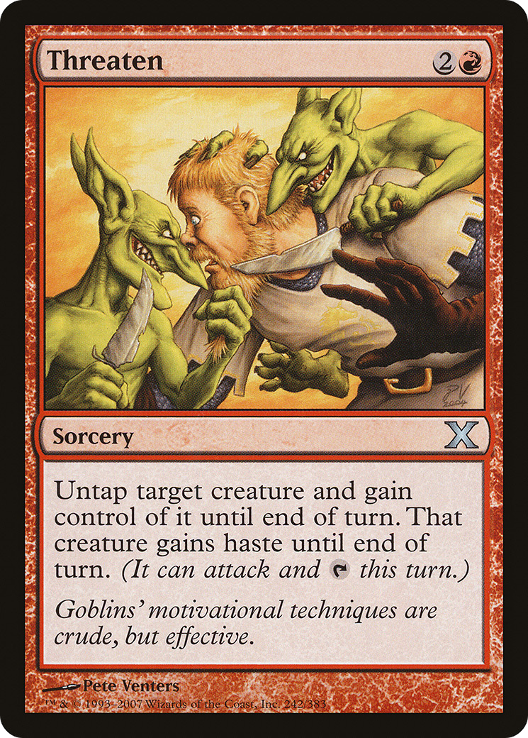 Threaten  [Tenth Edition]