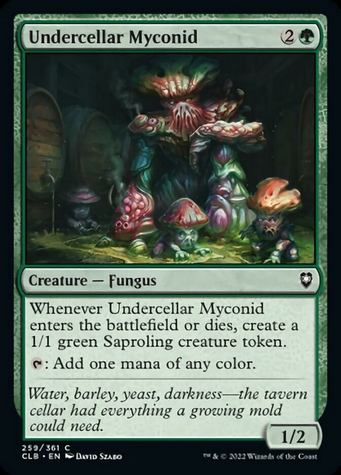 Undercellar Myconid [Commander Legends: Battle for Baldur's Gate] Foil