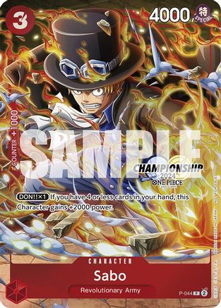 Sabo (CS 2024 Event Pack Finalist) (P-044) - [One Piece Promotion Cards] Foil