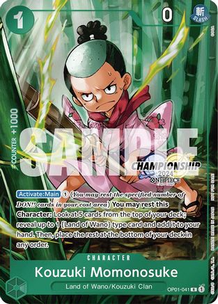 Kouzuki Momonosuke (CS 2024 Celebration Pack) (OP01-041) - [One Piece Promotion Cards] Foil