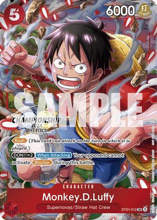 Monkey.D.Luffy (CS 2024 Celebration Pack) (ST01-012) - [One Piece Promotion Cards] Foil