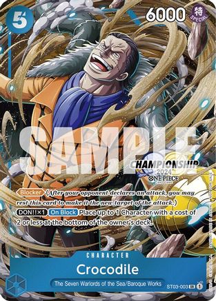Crocodile (CS 2024 Celebration Pack) (ST03-003) - [One Piece Promotion Cards] Foil