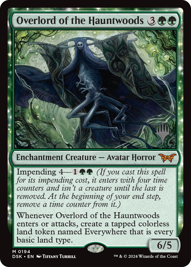 Overlord of the Hauntwoods (Promo Pack) [Duskmourn: House of Horror Promos] Foil
