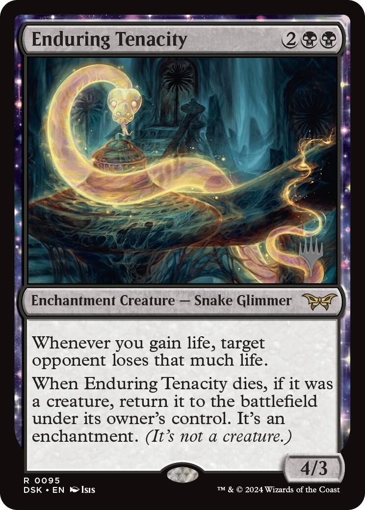 Enduring Tenacity (Promo Pack) [Duskmourn: House of Horror Promos] Foil