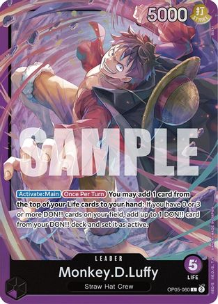 Monkey.D.Luffy (OP05-060) (OP05-060) - [Starter Deck 18: PURPLE Monkey.D.Luffy] Foil