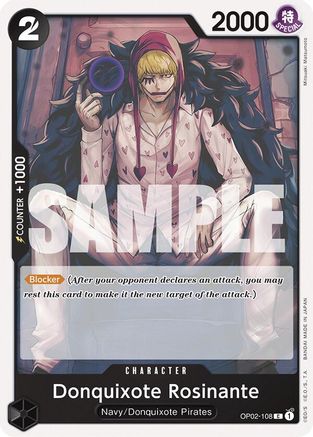 Donquixote Rosinante (OP02-108) - [Starter Deck 19: BLACK Smoker]