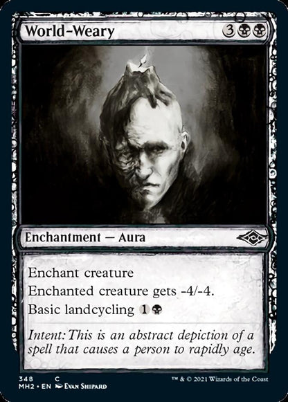 World-Weary (Sketch) [Modern Horizons 2] Foil