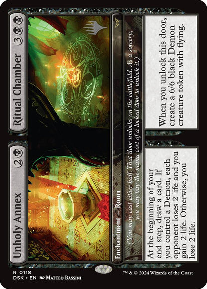 Unholy Annex // Ritual Chamber (Promo Pack) [Duskmourn: House of Horror Promos] Foil