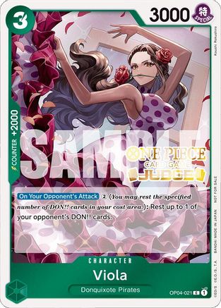 Viola (Judge Pack Vol. 4) (OP04-021) - [One Piece Promotion Cards] Foil