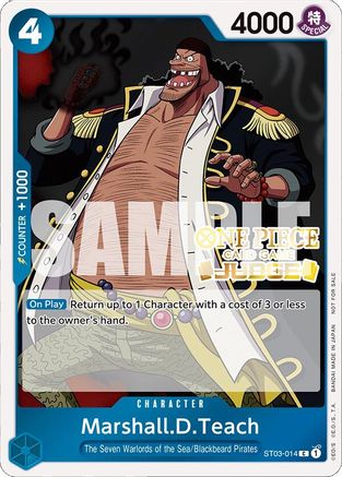 Marshall.D.Teach (Judge Pack Vol. 4) (ST03-014) - [One Piece Promotion Cards] Foil