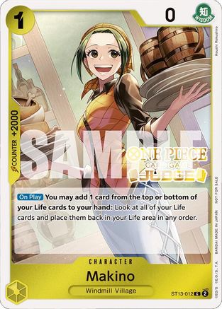 Makino (Judge Pack Vol. 4) (ST13-012) - [One Piece Promotion Cards] Foil