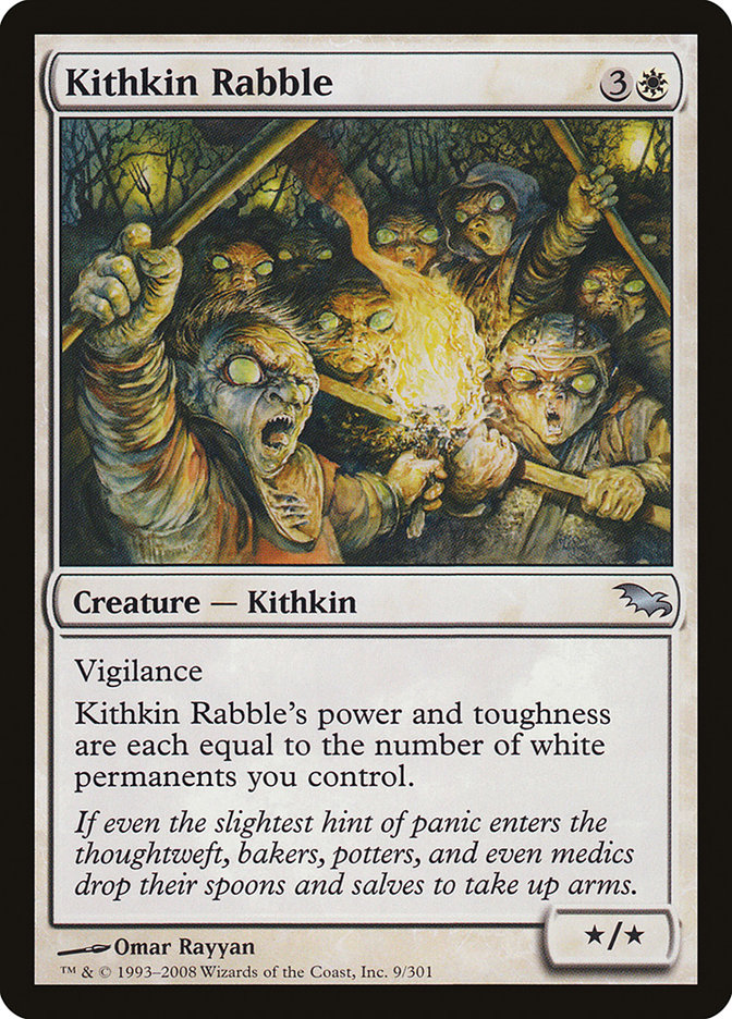 Kithkin Rabble [Shadowmoor] Foil