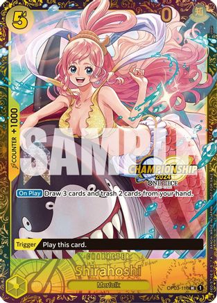 Shirahoshi (October Championship 2024 Online Regional) (OP03-116) - [One Piece Promotion Cards] Foil