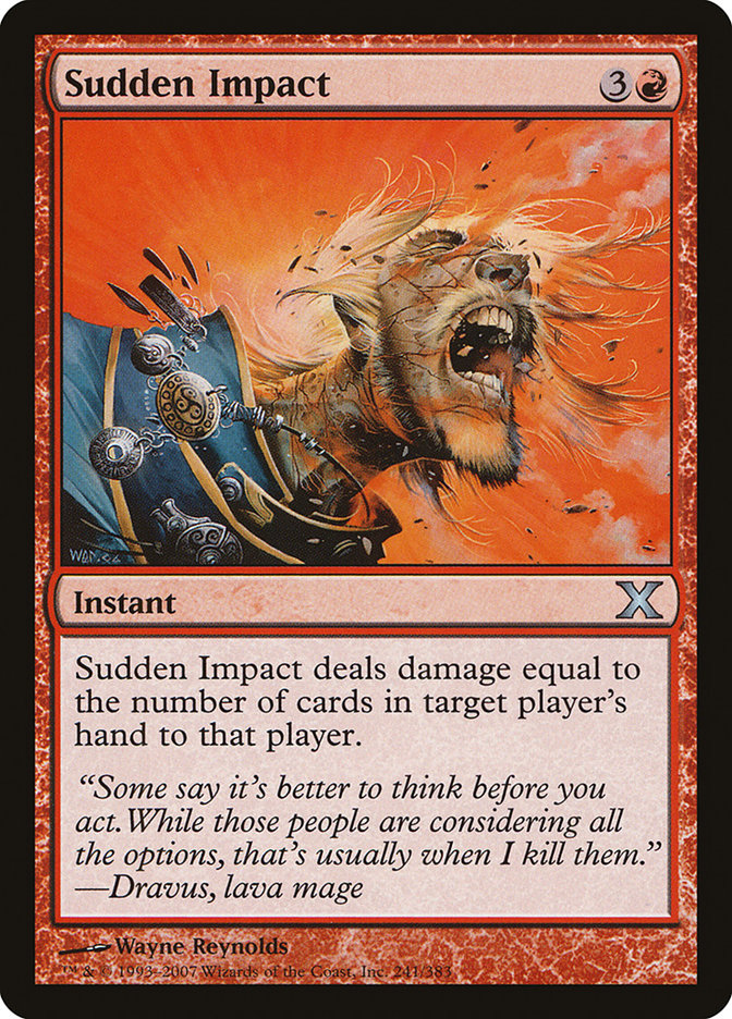 Sudden Impact [Tenth Edition] Foil