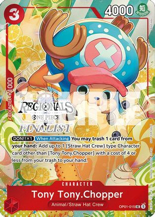 Tony Tony.Chopper (Online Regional 2024 Vol. 3) [Finalist] (OP01-015) - [One Piece Promotion Cards] Foil