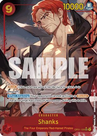 Shanks (OP01-120) (Alternate Art) (OP01-120) - [Premium Booster -The Best-] Foil