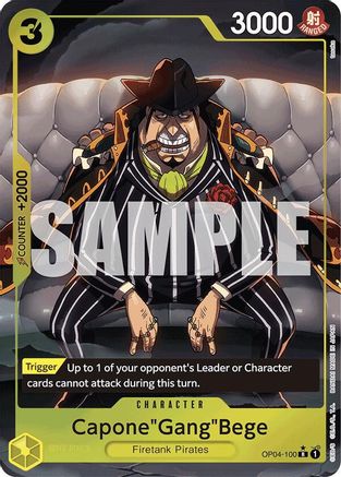 Capone"Gang"Bege (OP04-100) (Alternate Art) (OP04-100) - [Premium Booster -The Best-] Foil