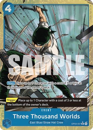 Three Thousand Worlds (Alternate Art) (OP03-057) - [Premium Booster -The Best-] Foil