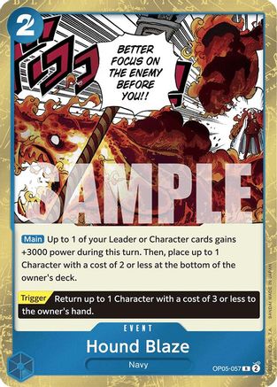 Hound Blaze (Jolly Roger Foil) (OP05-057) - [Premium Booster -The Best-] Foil
