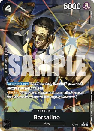 Borsalino (Alternate Art) (OP02-114) - [Premium Booster -The Best-] Foil