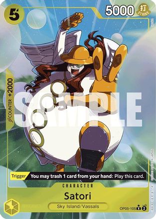 Satori (Alternate Art) (OP05-105) - [Premium Booster -The Best-] Foil