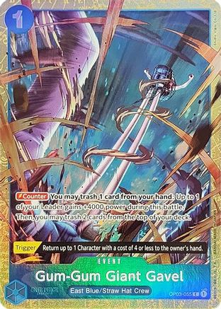 Gum-Gum Giant Gavel (Premium Card Collection -Best Selection Vol. 2-) (OP03-055) - [One Piece Promotion Cards] Foil