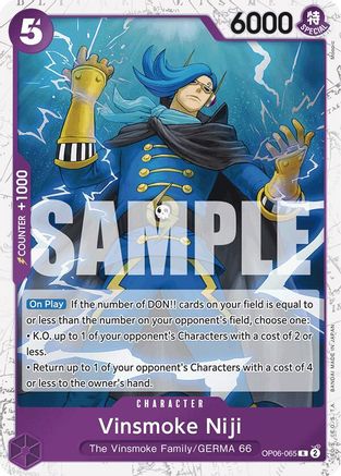 Vinsmoke Niji (OP06-065) (Jolly Roger Foil) (OP06-065) - [Premium Booster -The Best-] Foil