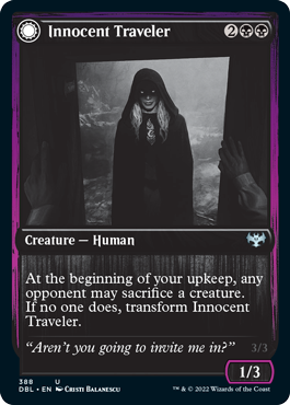 Innocent Traveler // Malicious Invader [Innistrad: Double Feature] Foil