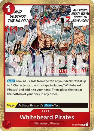 Whitebeard Pirates (ST15 - ST20 Release Event Winner Pack) (OP02-022) - [One Piece Promotion Cards] Foil