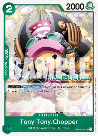 Tony Tony.Chopper (ST15 - ST20 Release Event Winner Pack) (OP02-034) - [One Piece Promotion Cards] Foil