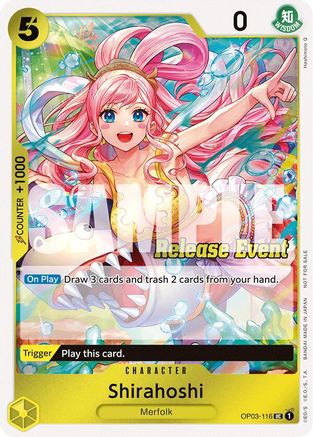 Shirahoshi (ST15 - ST20 Release Event Winner Pack) (OP03-116) - [One Piece Promotion Cards] Foil