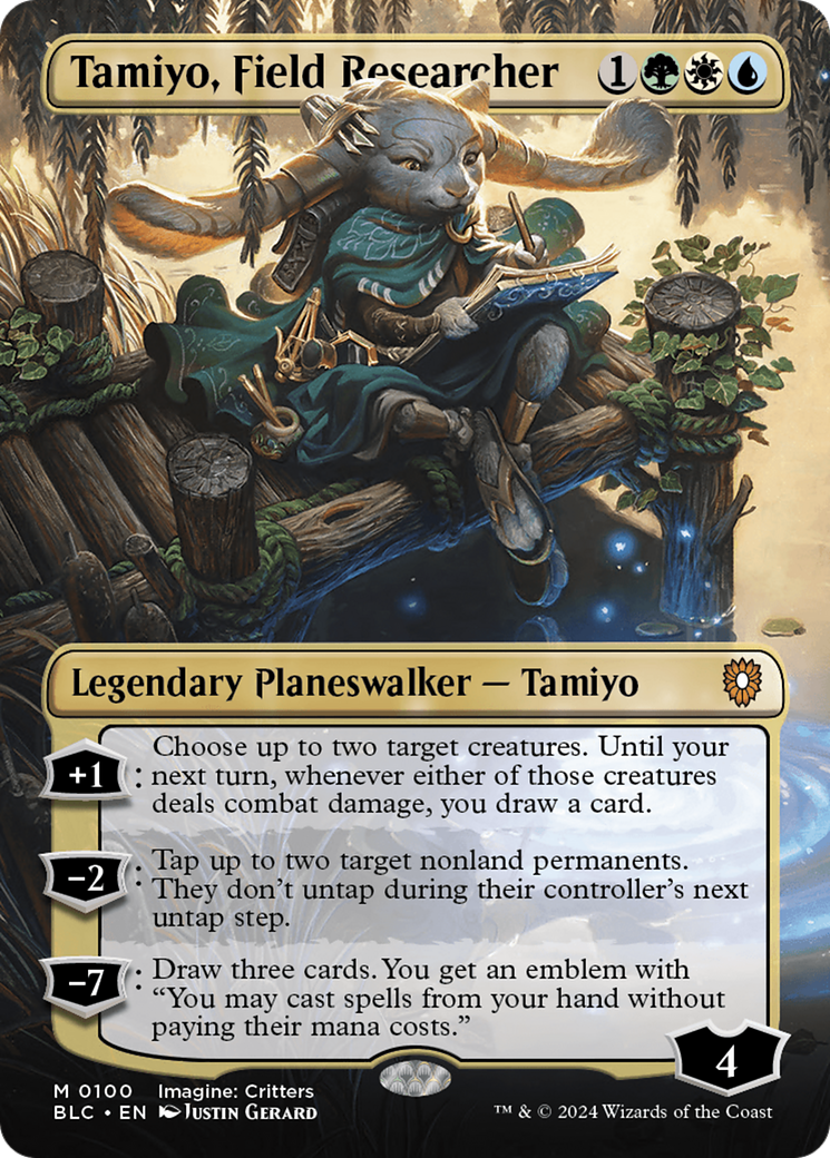 Tamiyo, Field Researcher (Borderless) [Bloomburrow Commander] Foil