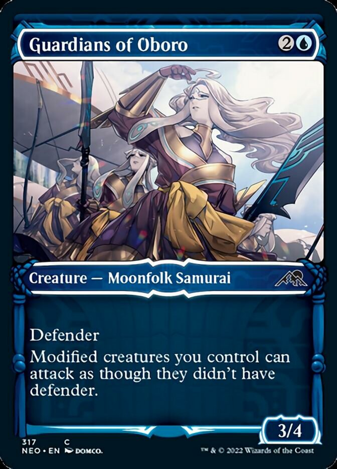 Guardians of Oboro (Showcase Samurai) [Kamigawa: Neon Dynasty] Foil