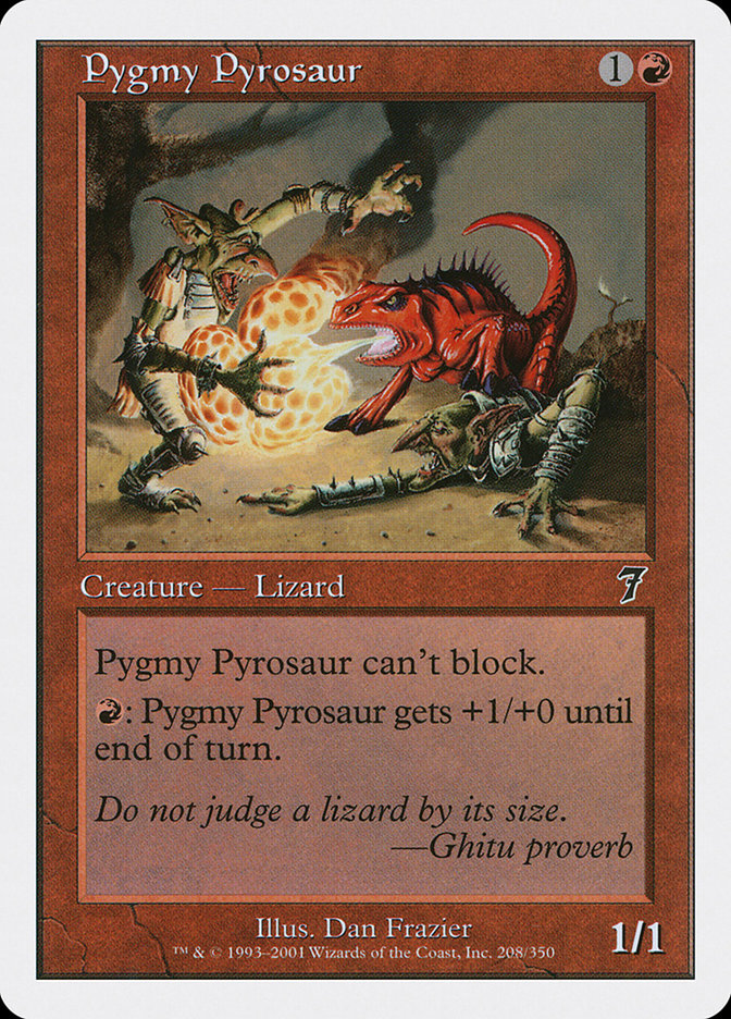Pygmy Pyrosaur [Seventh Edition] Foil