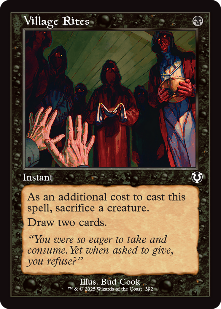 Village Rites (Retro Frame) [Innistrad Remastered] Foil